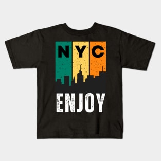 New York City Skyline Kids T-Shirt